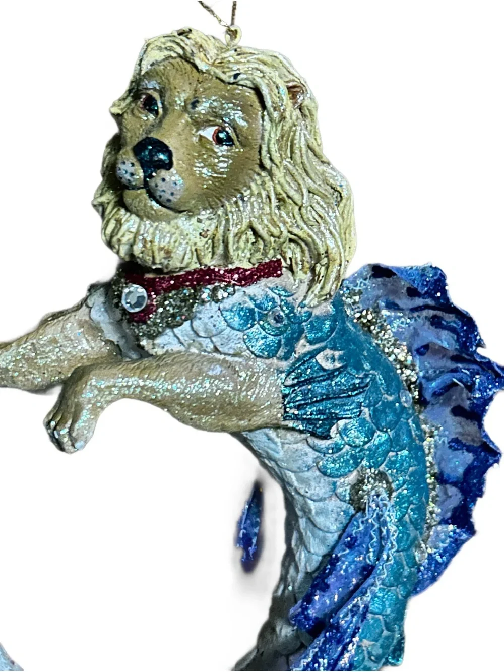 December Diamonds ~ “Leo The Lion Fish” ~ Multi-Colors ~ Glass Ornament New